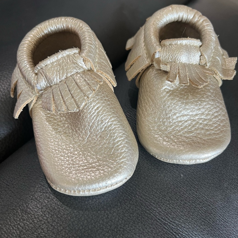 Fresh Picked leather crib shoe